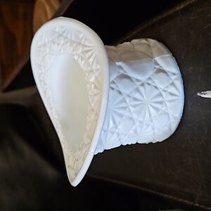 Milk glass Fenton hat
